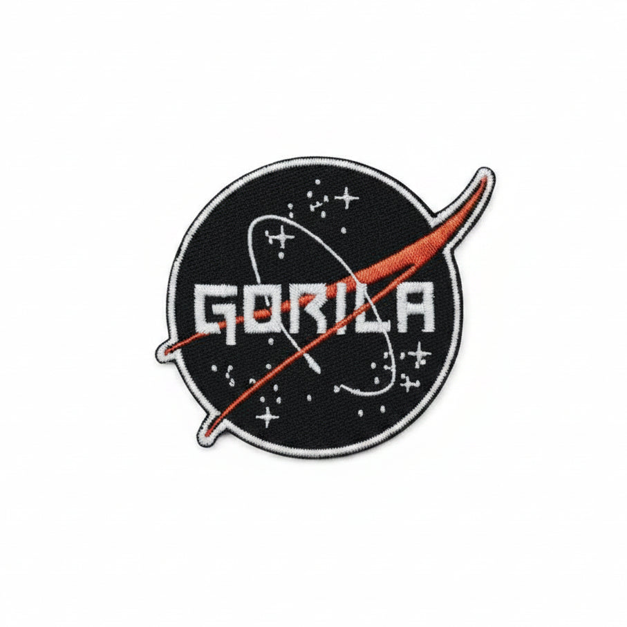 Gorila Velcro® Patch - Nasa inspired logo patch for plate carriers and gym accessories - Gorila Fitness Canada