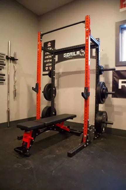 Home gym design featuring a Gorila Fitness rack in Canada