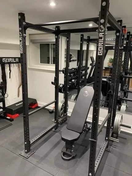Garage home gym build from a US Gorila Fitness customer