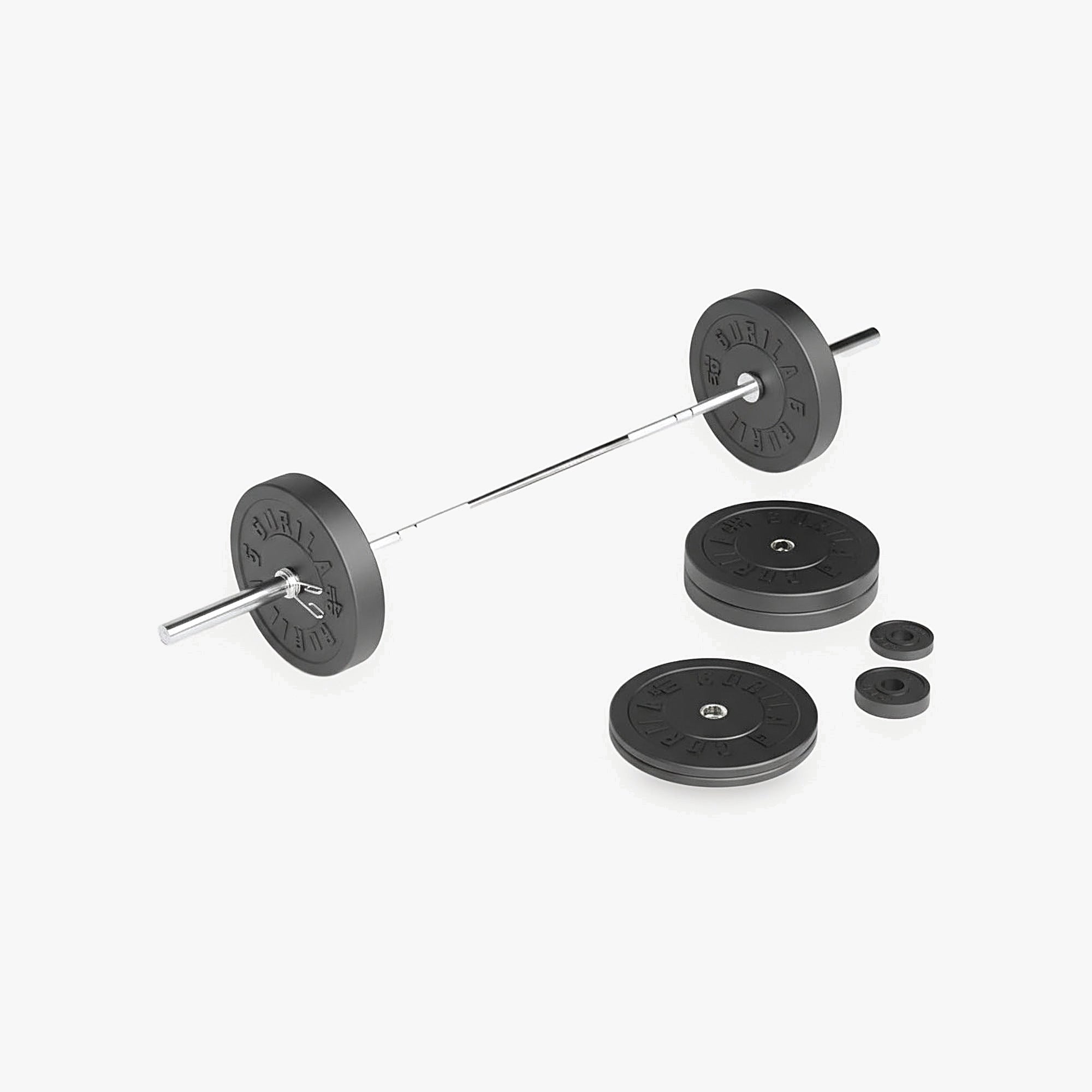 Gorila Scaled Bar & Plate Set - 220 lb