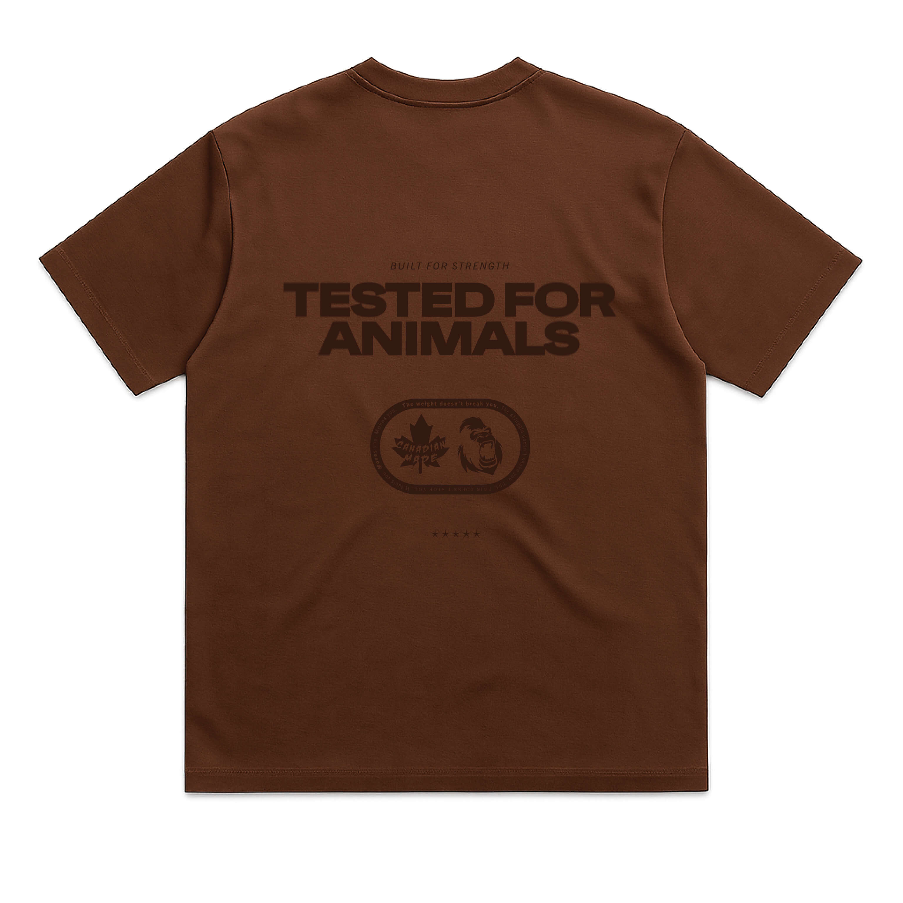 Best Tested For Animals - Heavy Tee - Gorila Fitness 