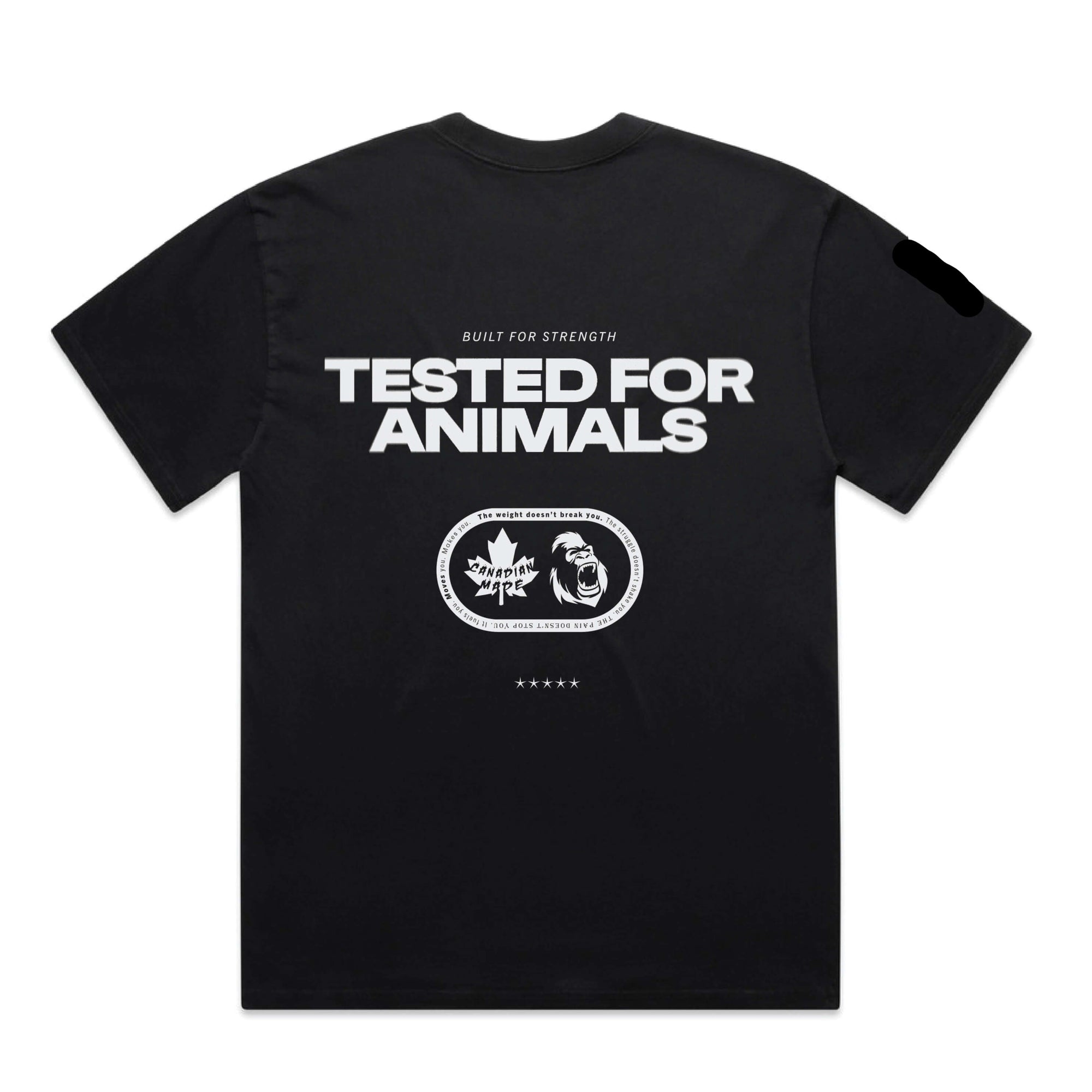 Best Tested For Animals - Heavy Tee - Gorila Fitness 