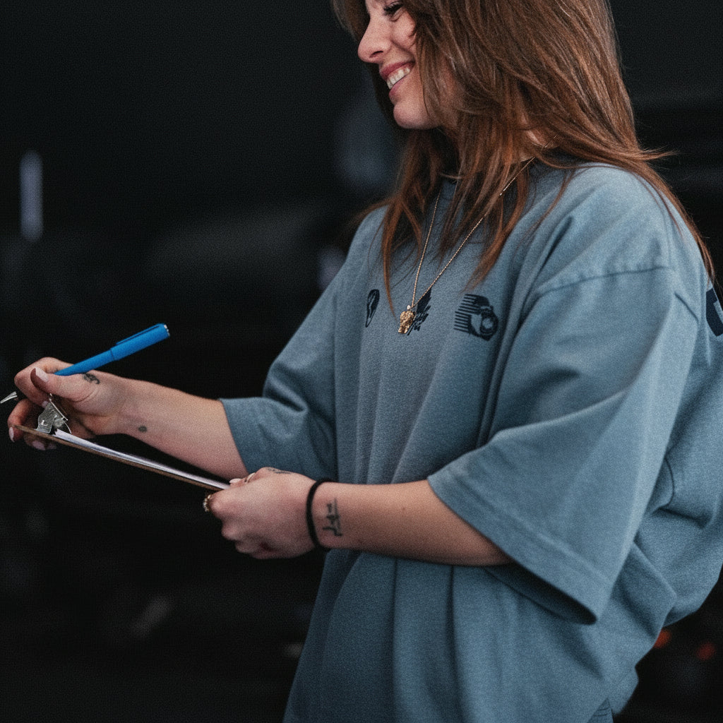 Best Tested For Animals - Heavy Tee in Blue - Gorila Fitness 