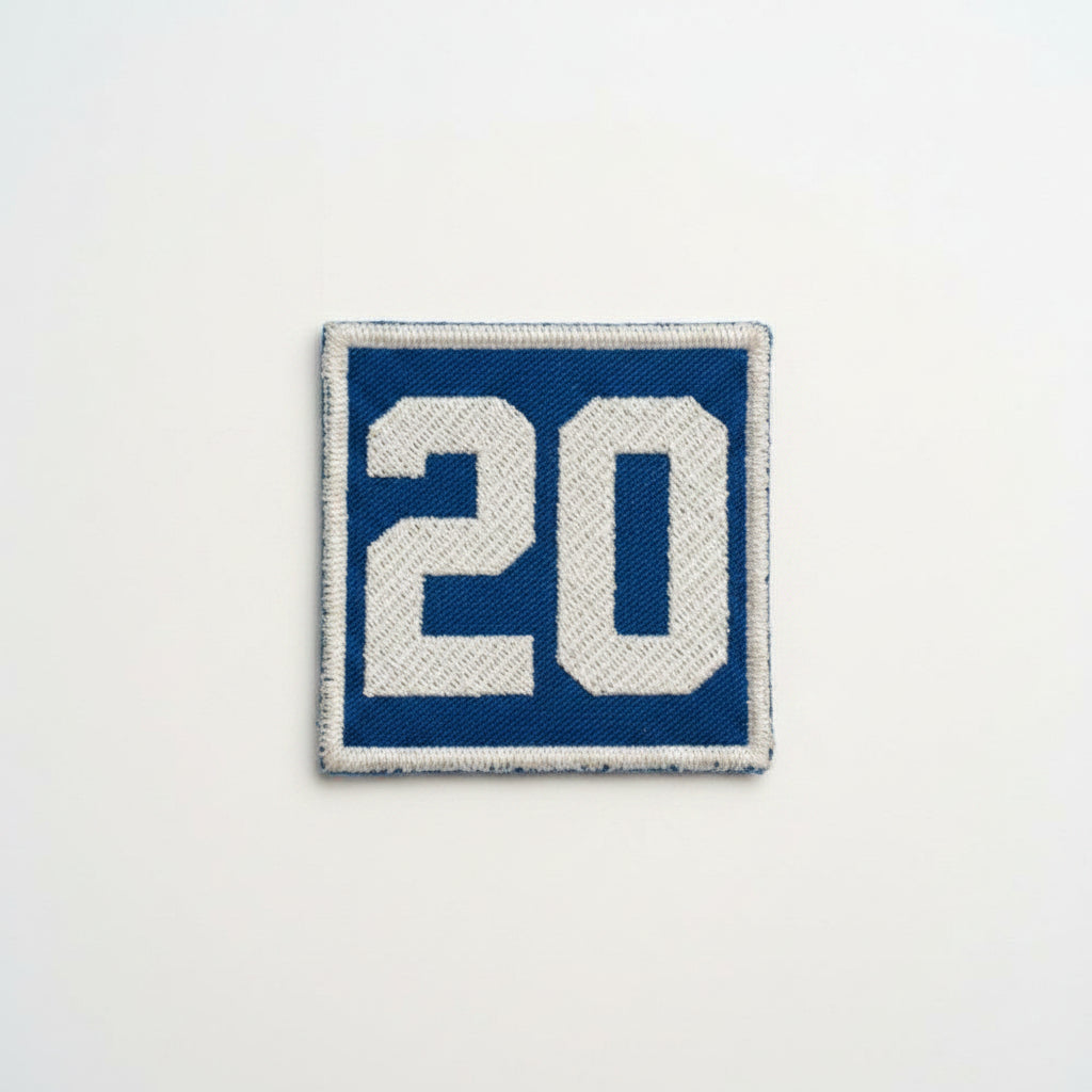 Gorila Velcro® Patches - Blue "20" for 20lb plate carriers and weight vests