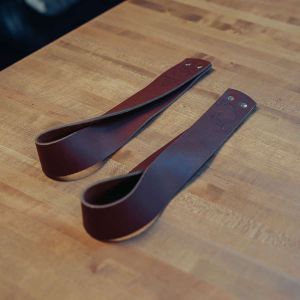 Gorila Oly Leather Lifting Straps - Brown - Pair